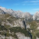 Razgled iz vrha na Triglav, Mišelj vrh, Prevalski Stog, Rjavino, Vernar in Tosc