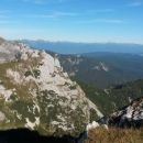 Razgled iz vrha na Tosc, Jezerski Stog in Krsteniški Stog (od leve proti desni)