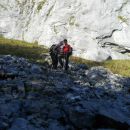Spust po brezpotju proti Planini Blato