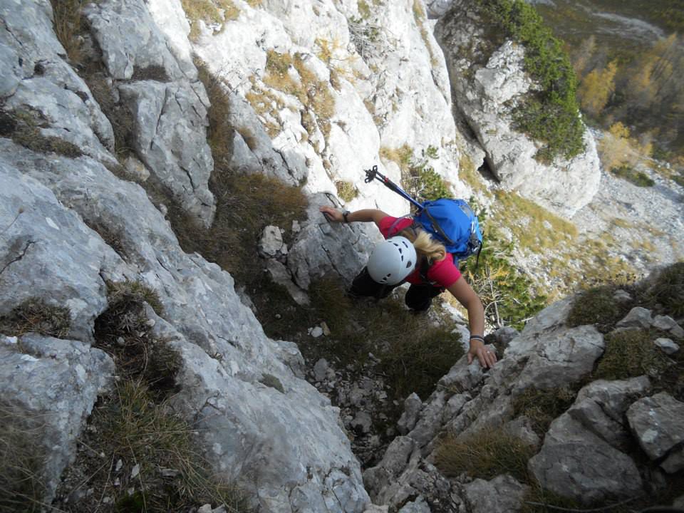 Pot na Evo čez Evin steber (2. težavnostna stopnja plezanja)