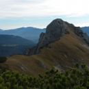 Razgled iz vrha na Jezerski Stog in celotni njegov zahodni greben