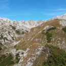 Razgled iz vrha na Škednjovec, Prevalski Stog, Mišelj vrh in Triglav