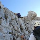 Vzpon na Tosc po brezpotju čez SZ steno (2. stopnja težavnosti plezanja)