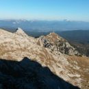 Razgled z vrha na Veliki Draški vrh, Mali Draški vrh, Viševnik in Ablanco