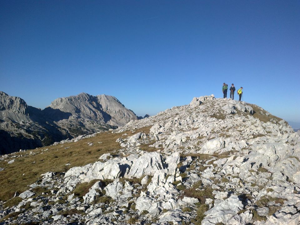 Spust s Tosca in razgled na Rjavino