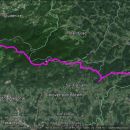 Celotna trasa-1350m vzpona, 1615m spusta,dolžina 23,4km.