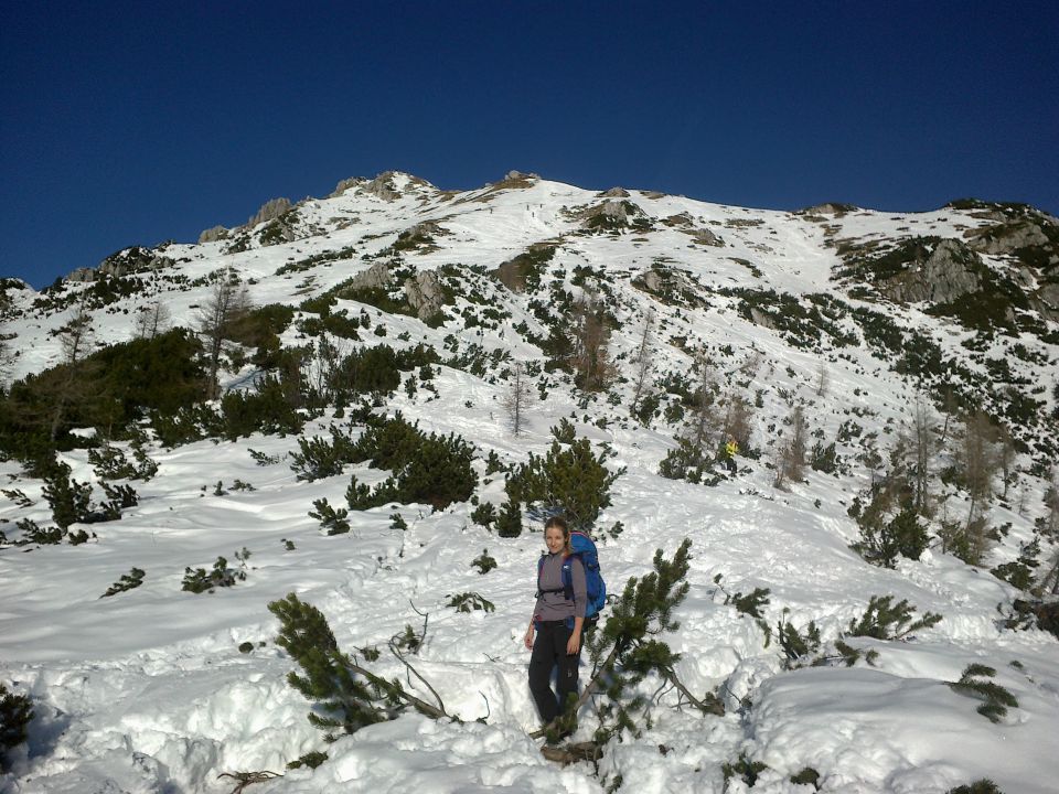 Vzpon na Viševnik ter razgled proti vrhu in na celotno južno pobočje