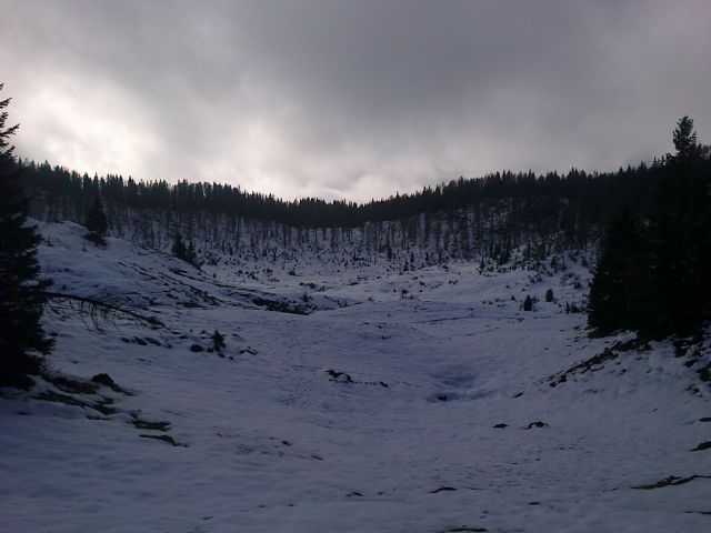 Planina Klek je kar precej zasnežena