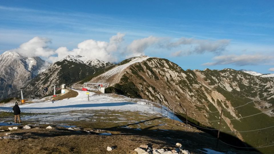 Razgled na Kočno, Kalški greben, Veliki Zvoh in Vrh Korena (od leve proti desni)