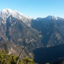 Razgled z vrha na Kočno, Grintovec, Skuto, Kalško goro in Kalški greben