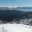 Razgled z vrha na Blegoš, Soriško planino, Porezen in Bohinjske gore