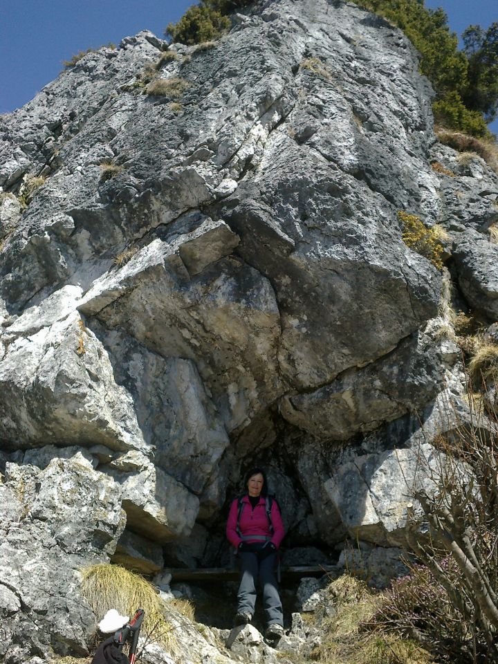 Prijetna klopca za počitek na višini 1500m