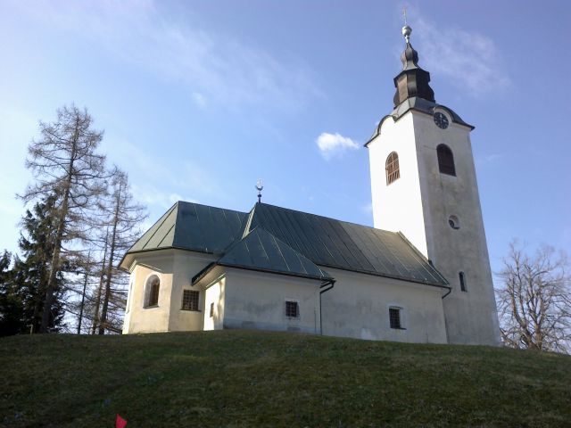 Pogled na cerkev Svetega Ožbolta