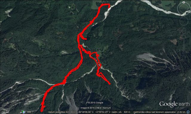 Martuljški slapovi 6,8 km in 580 m vzpona.