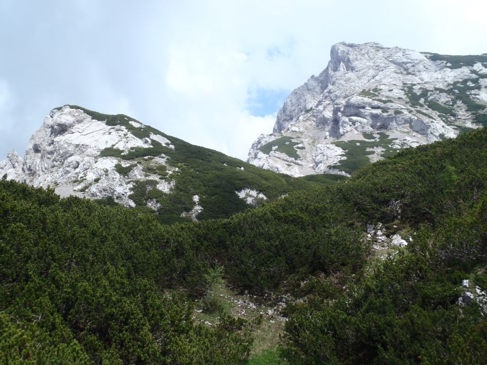 Žvižgovec levo in Vel. Zelenica desno.