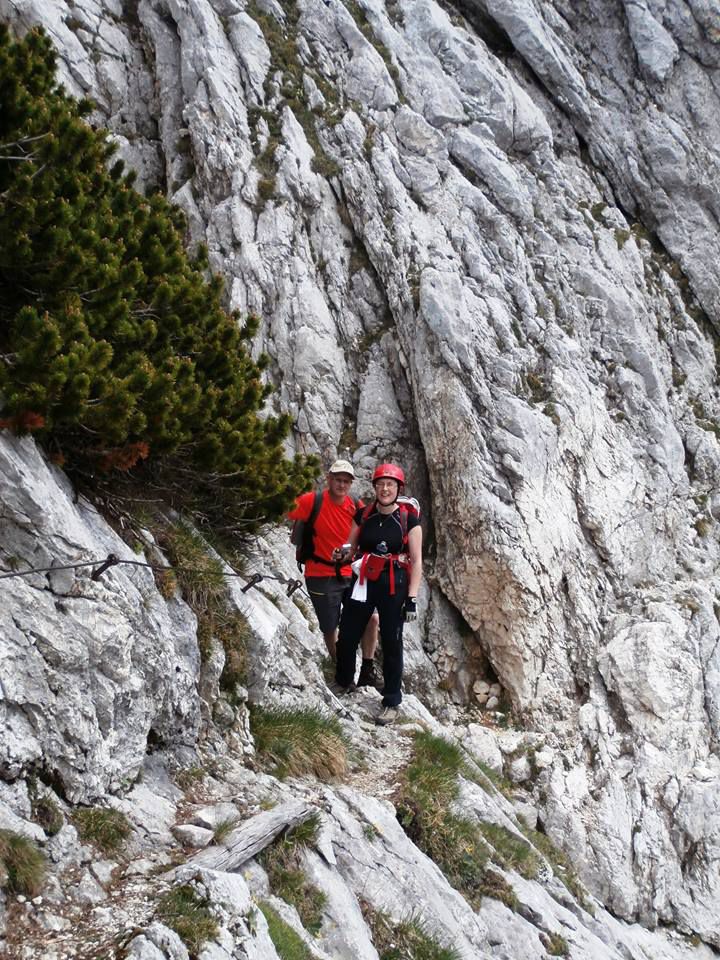 Prečenje pobočij pod Malim Draškim vrhom proti Velikemu Draškemu vrhu