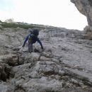 Zavarovana plezalna pot na Veliko Babo