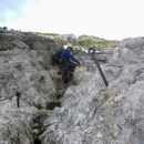 Zavarovana plezalna pot na Veliko Babo