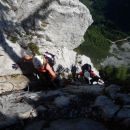 Zavarovana plezalna pot na Stol