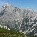 Razgled z vrha na Mangart