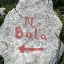 Spust v smeri Planine Bala