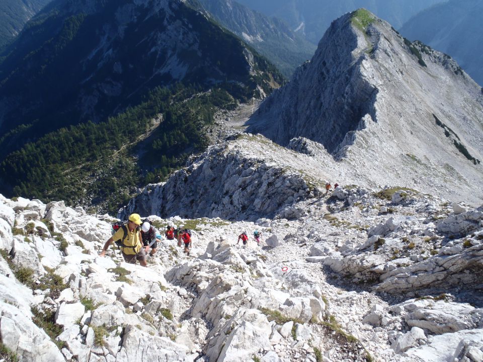 Greben med Šitno in Mojstrovko.