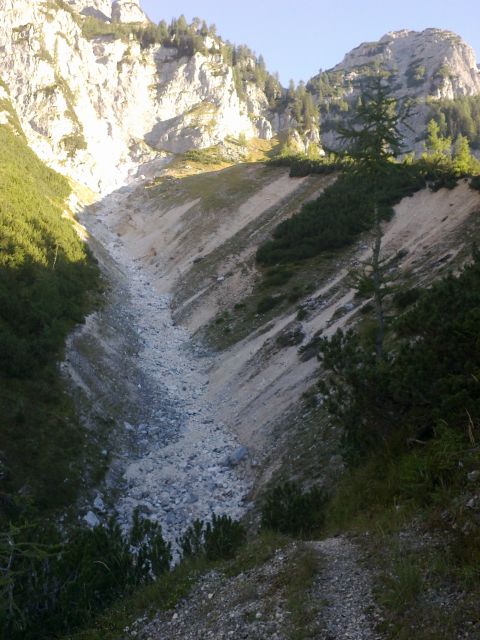 Razgled iz poti na plaz Veliki Črlovec