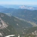Razgled iz vrha na Dobrač ter Avstrijske alpe