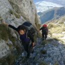 Zavarovani del poti na Monte Amariano