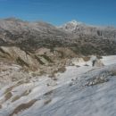 Razgled iz vrha na Plaski Vogel, Špičje, Triglav, Vršake, Vogle in Debeli vrh