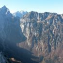 Razgled iz vrha na Ojstrico, Tursko goro, Grintovec, Skuto, Rinke in Krofičko