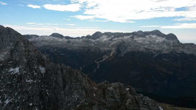 Razgled iz vrha na Kanin