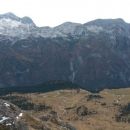 Razgled iz vrha na Kanin in Planino Pecol