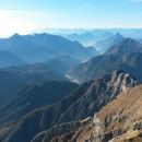 Razgled iz vrha na Karnijske alpe