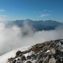 Razgled iz vrha na Julijske Alpe