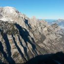 Razgled iz vrha na Rjavino, Luknjo peč, Kepo in dolino Krme
