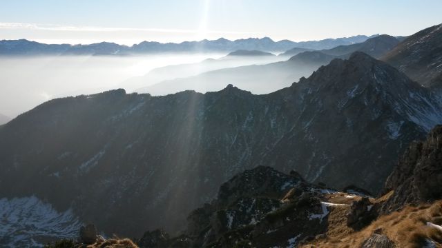 Razgled iz vrha na Bohinjske gore in Ablanco