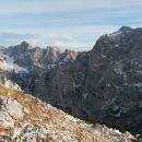 Razgled iz vrha na Martuljške gore, Škrlatico, Dolkovo špico in Prisojnik