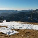 Razgled iz vrha na Bohinjske in Fužinske gore
