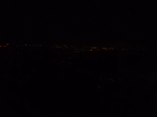 Nočni razgled na dolino