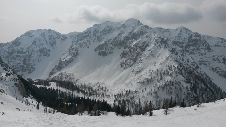 Razgled iz poti na Begunjščico