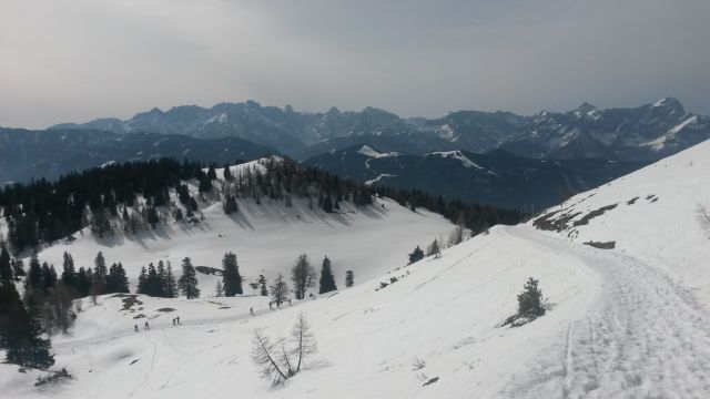 Razgled iz poti na Julijske Alpe