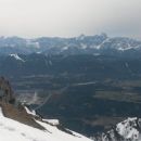 Razgled z zahodnega vrha Dobrača na Julijske Alpe