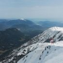 Razgled z zahodnega vrha Dobrača na Avstrijske Alpe