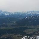Razgled z vzhodnega vrha Dobrača na zahodne Julijske Alpe
