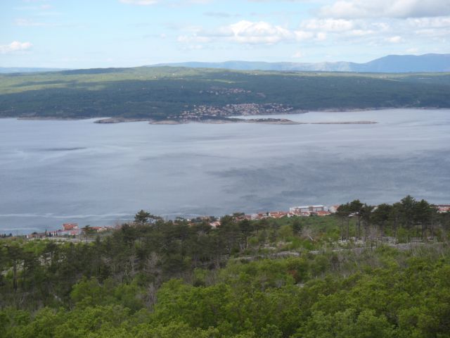 Pogled na mestece Šilo na otoku Krku.