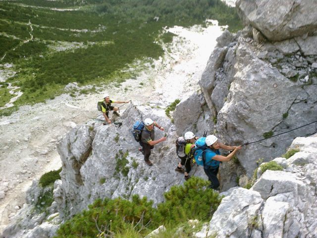 Slovenska pot proti Kranjski koči na Ledinah