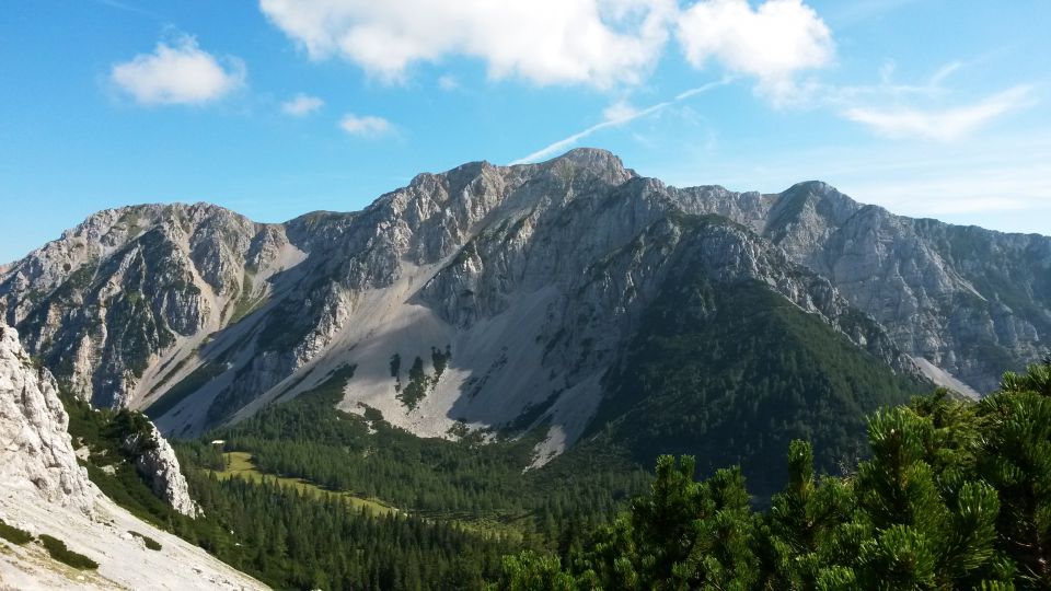 Razgled z poti na Begunjščico