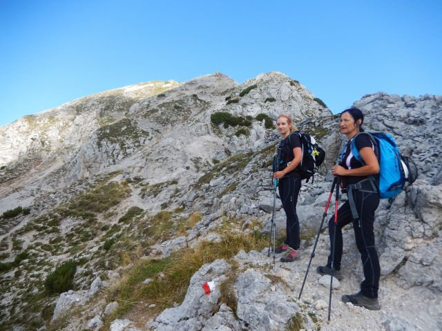 Vzpon na Poldašnjo špico / Jof di Miezegnot ter razgled na njen vrh