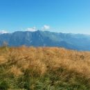 Razgled z vrha Matajurja na Krnsko pogorje